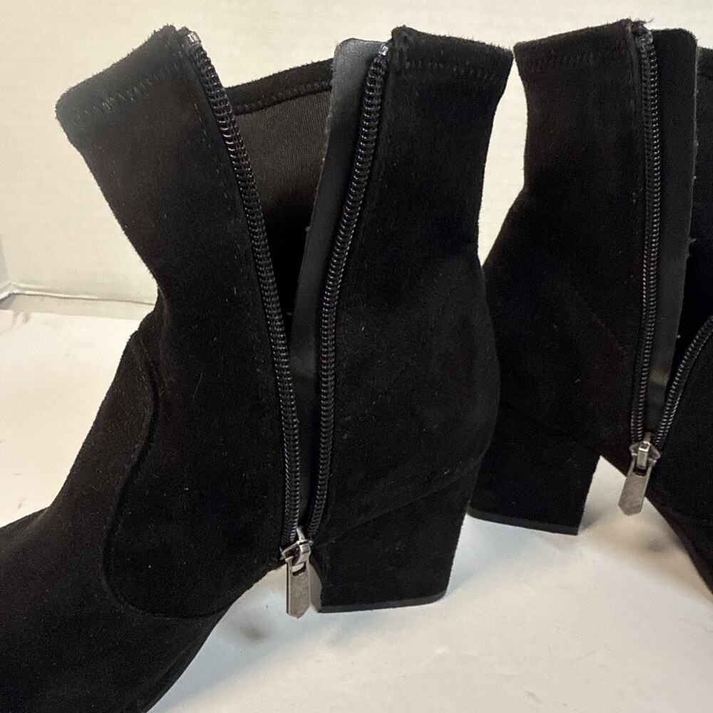 MICHAEL Michael Shannon Cutout Ankle Boots Block Heel Buckle Zip Size7 - Picture 7 of 7